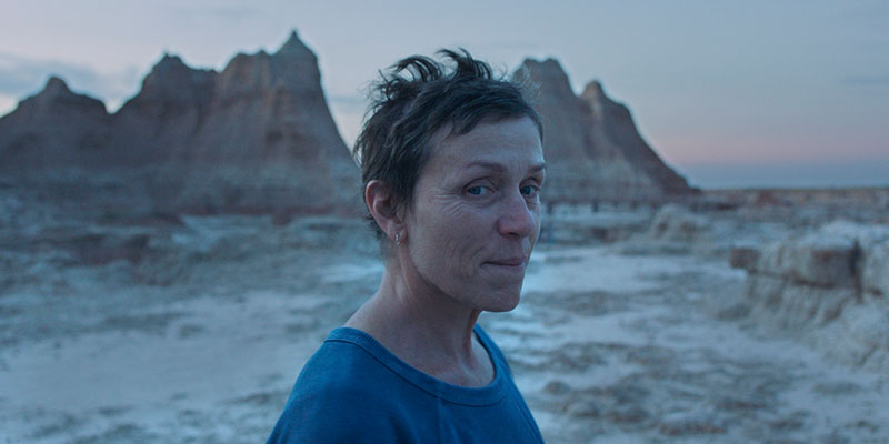 Frances McDormand em cena do filme "Nomadland". Foto: Divulgação